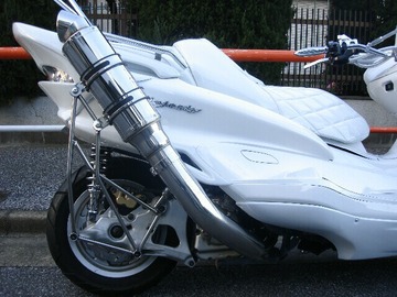 笹谷パーツ □マジェスティC 250 カチ上げマフラー『竜神』新品□送料