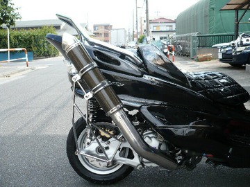 笹谷パーツ □マジェスティC 250 マフラー【カーボン雷神】新品
