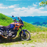 アドベンチャーバイクで