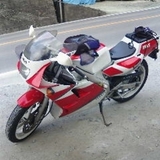 TZR250後方排気